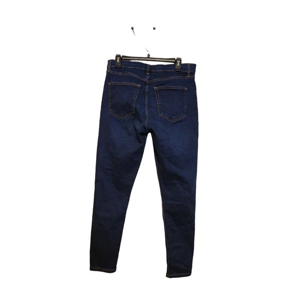 TOPSHOP Moto Indigo Blue Jamie Jeans W34/L32 - Picture 3 of 8